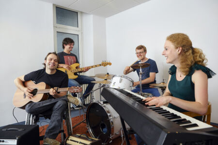 Musikraum der KSHG Proben im Musikraum